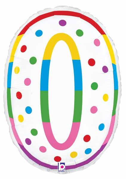 Birthday Candle Zero Supershape Foil Balloon