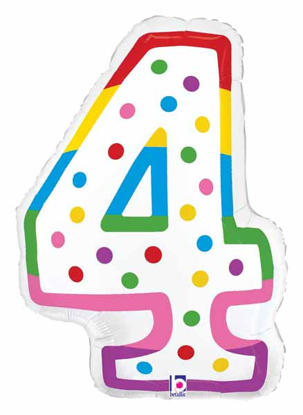 Birthday Candle Four Supershape Foil Balloon