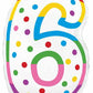 Birthday Candle Six Supershape Foil Balloon