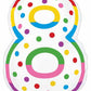 Birthday Candle Eight Supershape Foil Balloon
