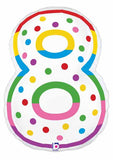 Birthday Candle Eight Supershape Foil Balloon