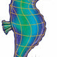 Holographic Seahorse Jumbo Foil Balloon