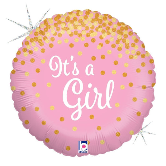 18" Baby Girl Foil Balloon