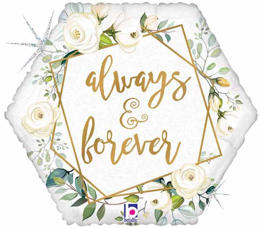 Always & Forever Shaped Foil Balloon