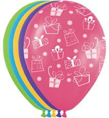 Happy Birthday Assorted Colours Latex Balloons