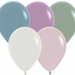 Assorted Pastel Dusk Colors Latex Balloons