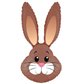 Cute Brown Bunny Rabbit Head Foil Balloon 35"