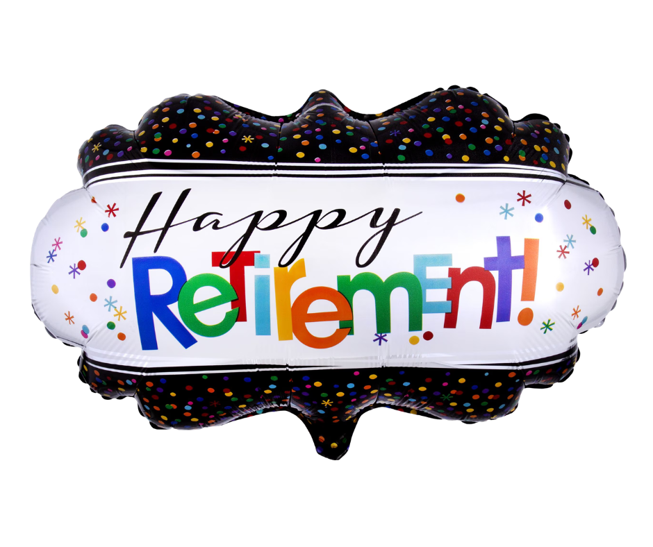 Happy Retirement Large Foil Balloon 27"