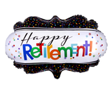 Happy Retirement Large Foil Balloon 27"