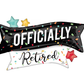 Officially Retired Banner Foil Balloons 38"