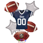 NFL Football New England Patriots Foil Jersey Balloon Bouquet