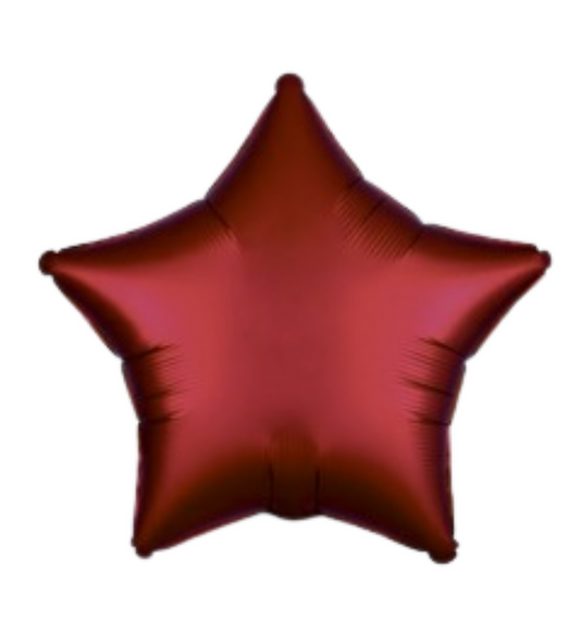 19" Chrome Red Star Shape Foil Mylar Balloon Party Decor