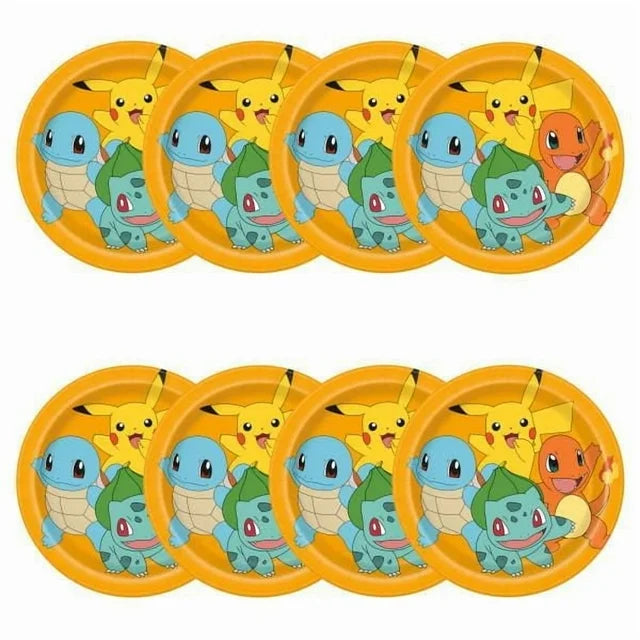 Pokemon 8 5/8" Pokemon Paper Plates 8/CT