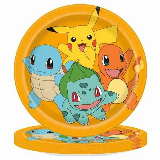 Pokemon 8 5/8" Pokemon Paper Plates 8/CT