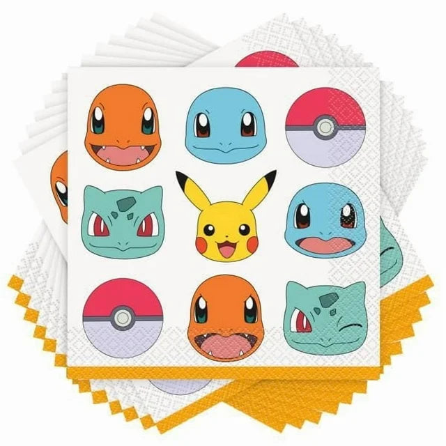 Pokemon Pikachu Luncheon Napkins  - 16 Pack