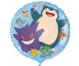 Pokemon 18" Round Foil Balloon - Snorlax Gengar Bulbasaur Pikachu Birthday Party