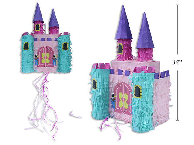 Princess Castle Pinata 3D Pink Fairytale Birthday Party Game