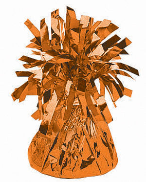 Orange Foil Weight for Balloons