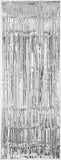 Silver Fringe Decorative Party Door Curtain 8'