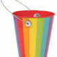 Rainbow Colored Decorative Bucket