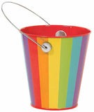 Rainbow Colored Decorative Bucket