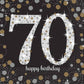 70th birthday luncheon napkins