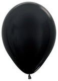 Sempertex 11" Metallic Black Latex Balloon
