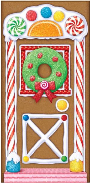 Gingerbread House Door Decoration