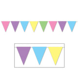 pastel colors pennant banner