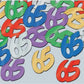 Table Decoration 65 Birthday Anniversary Confetti