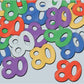 Table Decoration 80 Birthday Anniversary Confetti