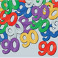 Table Decoration 90 Birthday Anniversary Confetti