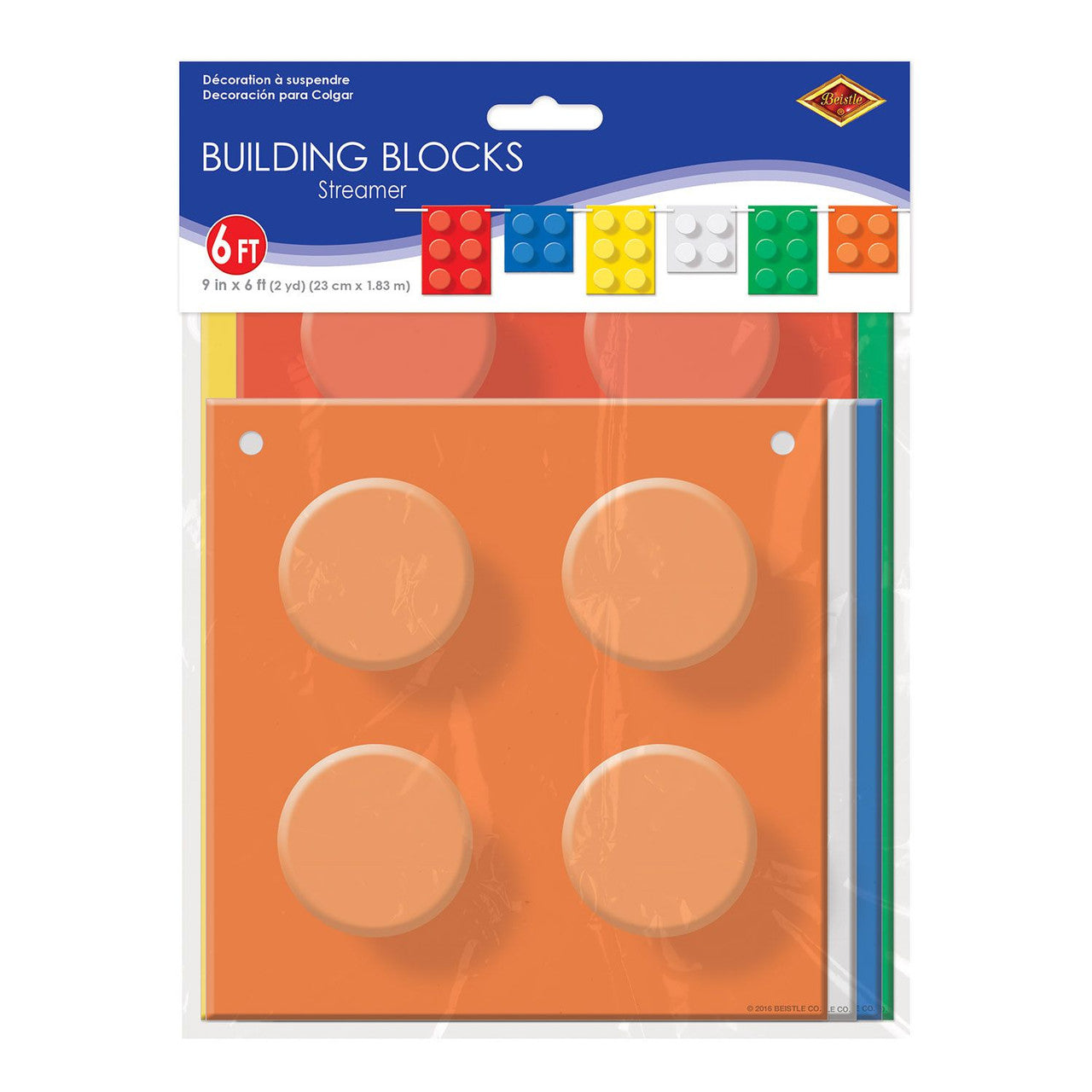 Building Lego Block Style Party Decoration