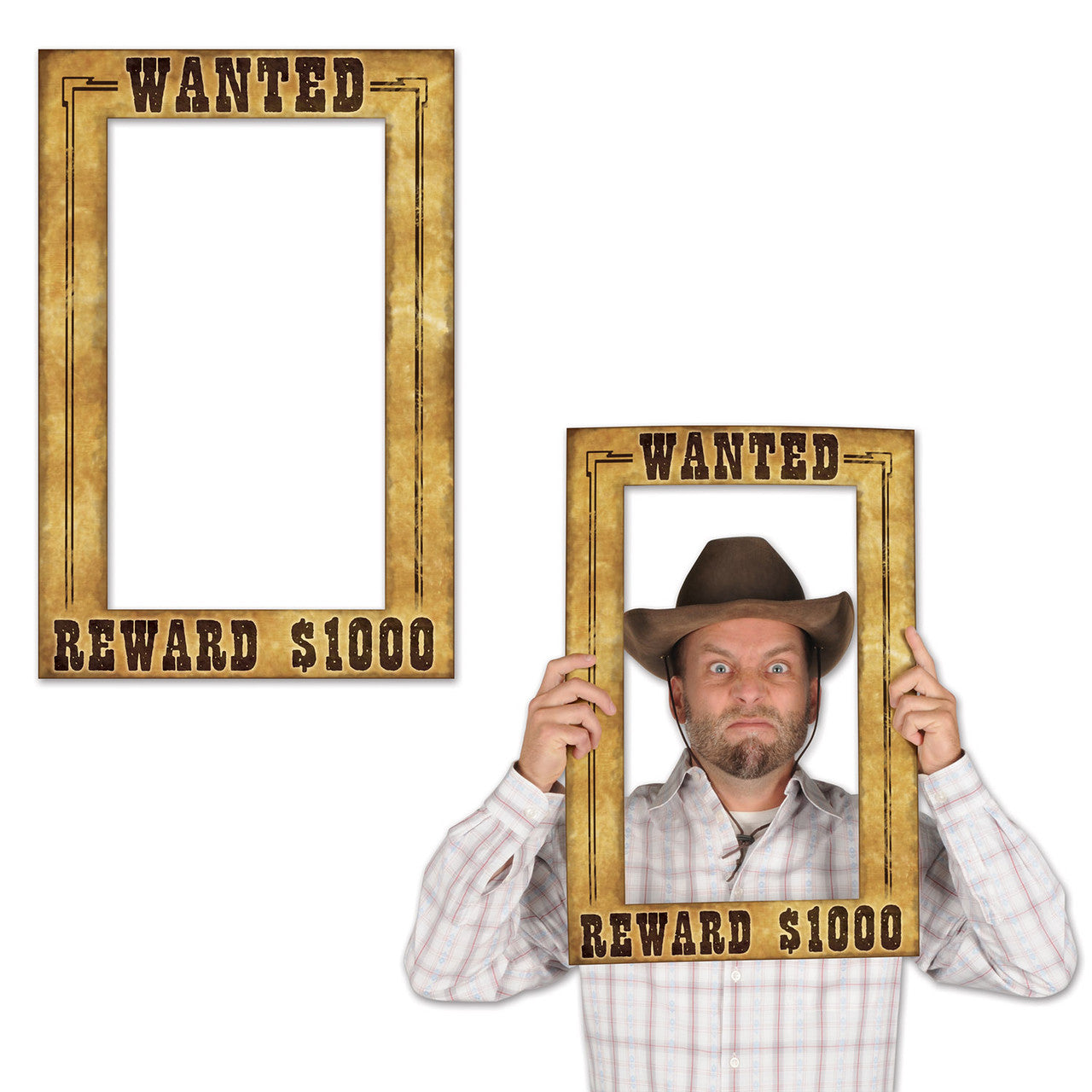 Western Party Photo Booth Frame Prop