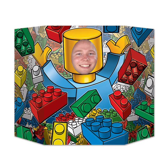 Building Blocks Lego Style Photo Background Party Prop