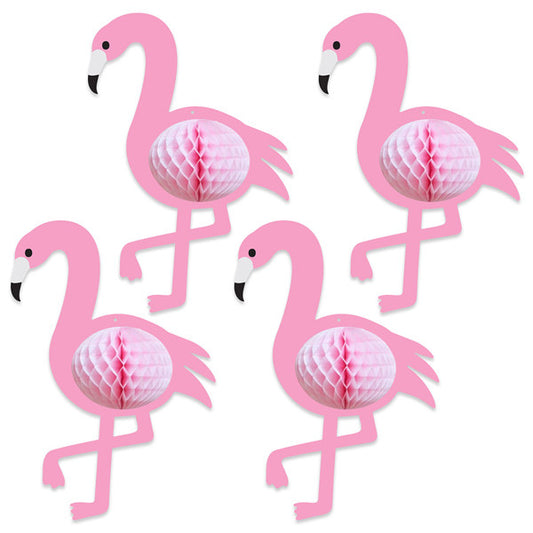 Hanging Pink Flamingos Party Decoration