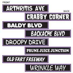 Over The Hill Large Cutouts Retirement Birthday Party Wall Decor 4 PCS Double Sided