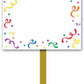 Blank Customizable Party Celebration Yard Lawn Sign 12" x 15"
