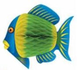 8" Tropical Fish Tissue Hanging Party Decoration