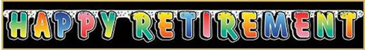Happy Retirement Party Streamer 5' Banner