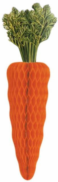 26" Easter Carrot Tissue Hanging Party Decoration