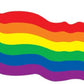 Rainbow Pride Flag Cardboard Cutout