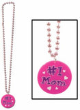 Mother's Day #1 Mom Beaded Necklace