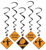 Construction Whirls Hanging Spiral Theme Party Decorations