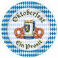 Oktoberfest 7" Plates – German Beer Party Tableware, Bavarian Design