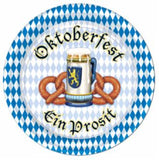 Oktoberfest 7" Plates – German Beer Party Tableware, Bavarian Design