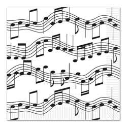 sheet music large napkins