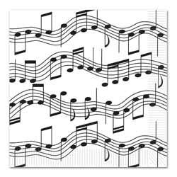 sheet music small napkins