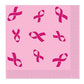 Pink ribbon awareness dinner napkins