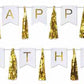 Gold & White Happy Anniversary Banner